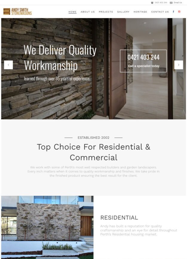 Andy Smith Stone Mason